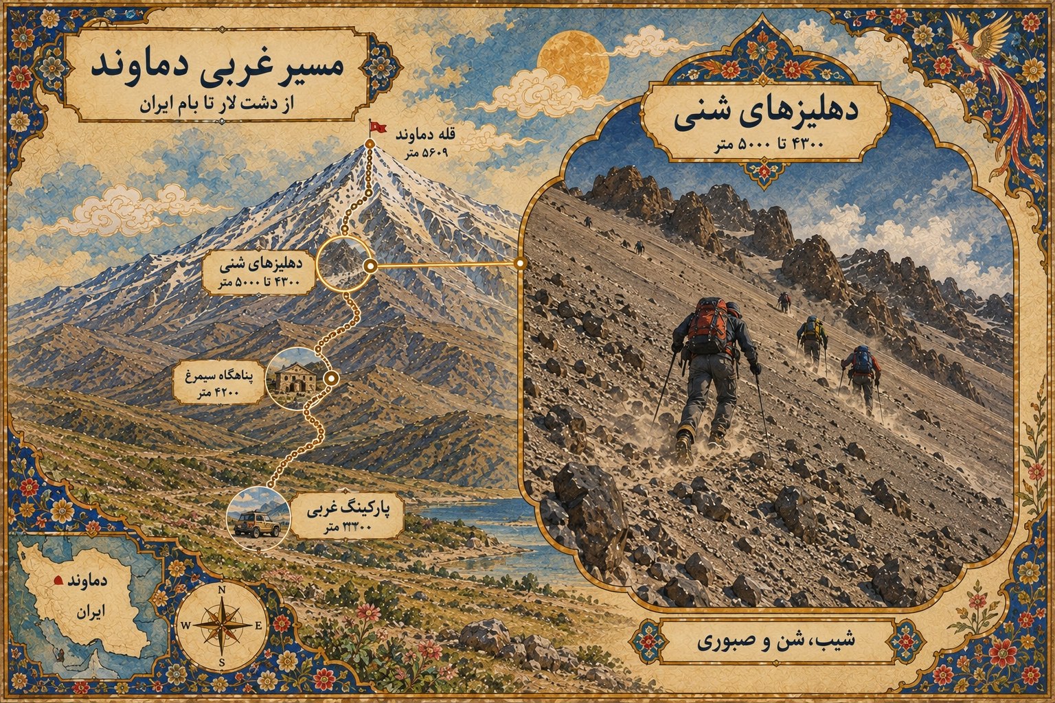 پناهگاه سیمرغ در جبهه غربی دماوند